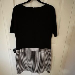 White House black market mini dress, houndstooth skirt.